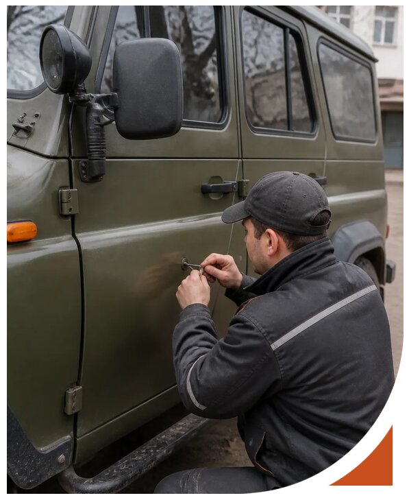 Профессиональное вскрытие автомобиля УАЗ без повреждений в Торжке
